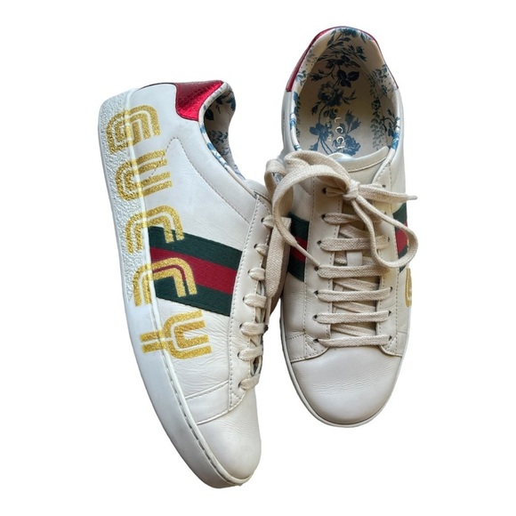 Gucci X SEGA Ace sneakers sz 37.5 - Picture 1 of 9